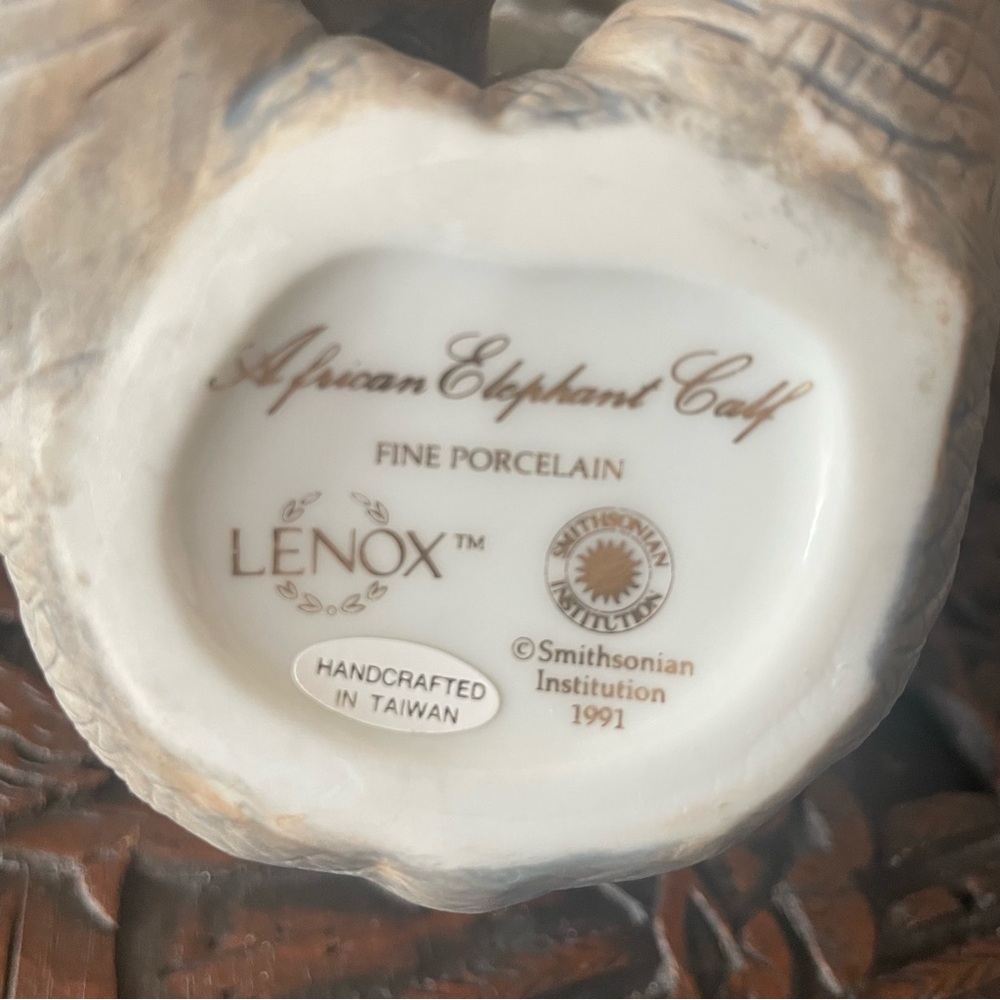 LAST CHANCE Lenox Porcelain Elephant Figurine Collectible Home Accent Decor - Picture 8 of 9